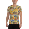 Banana Joe All-Over Print Men's Athletic T-shirt