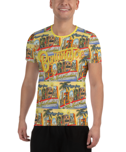 Banana Joe All-Over Print Men's Athletic T-shirt