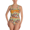 Miami Beach Postcard One-Piece Swimsuit
