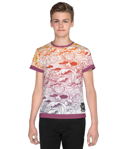 Rainbow Tiki boys Youth crew neck t-shirt