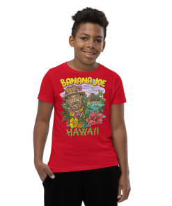 Hawaii Tiki Totem Boys  Short Sleeve T-Shirt