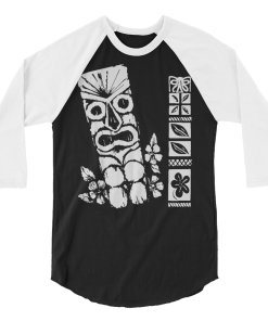 Garden Tiki 3/4 sleeve raglan shirt