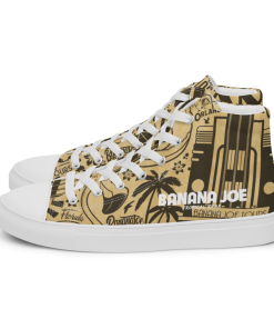 Miami Beach Men’s high top canvas shoes