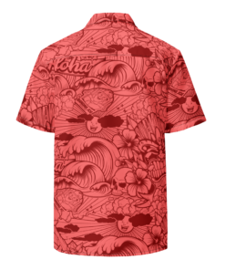Alternative view of Banana Joe Aloha Tiki Unisex button shirt